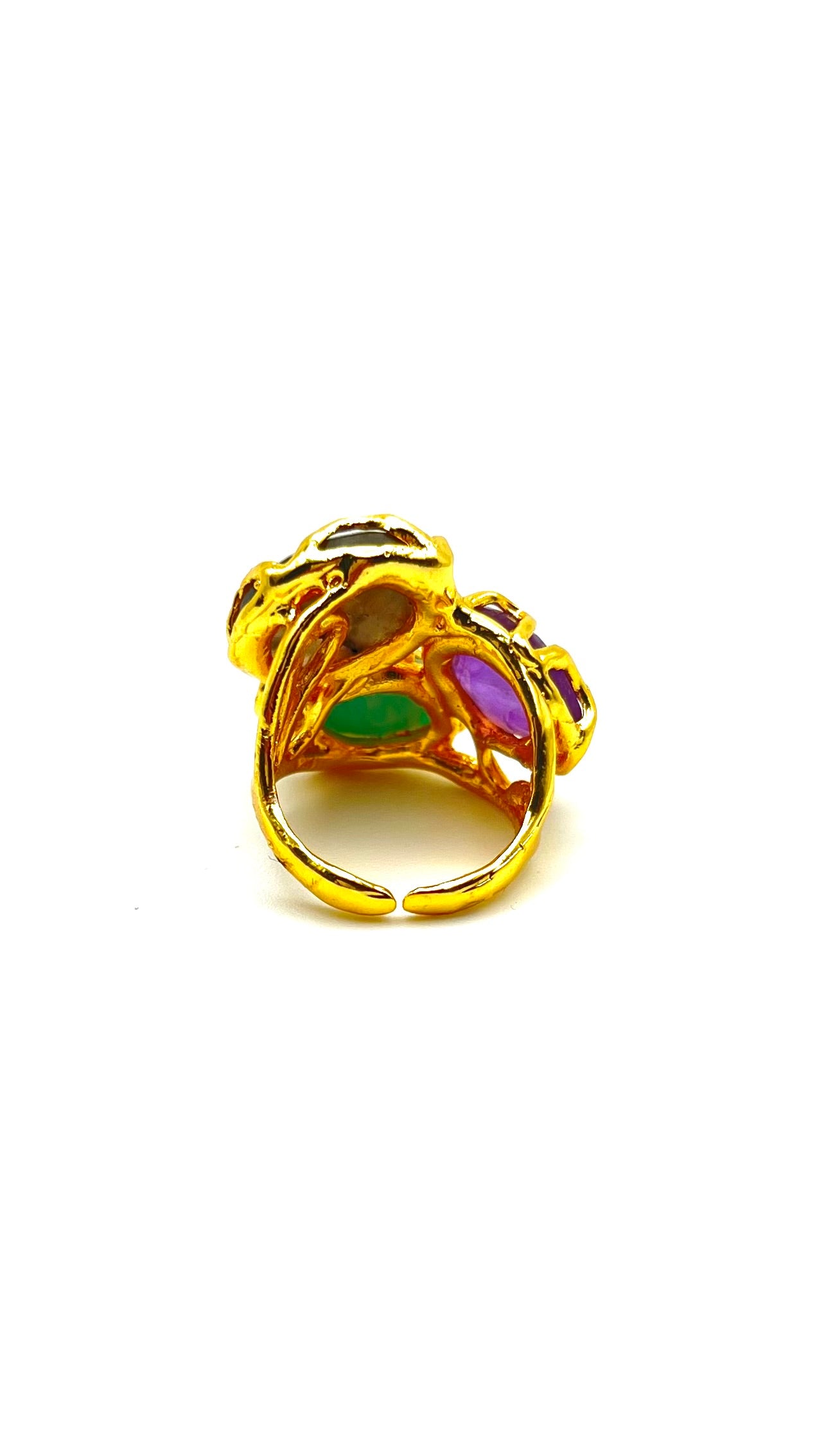 Mystic Trio- Gold- Plated Ring