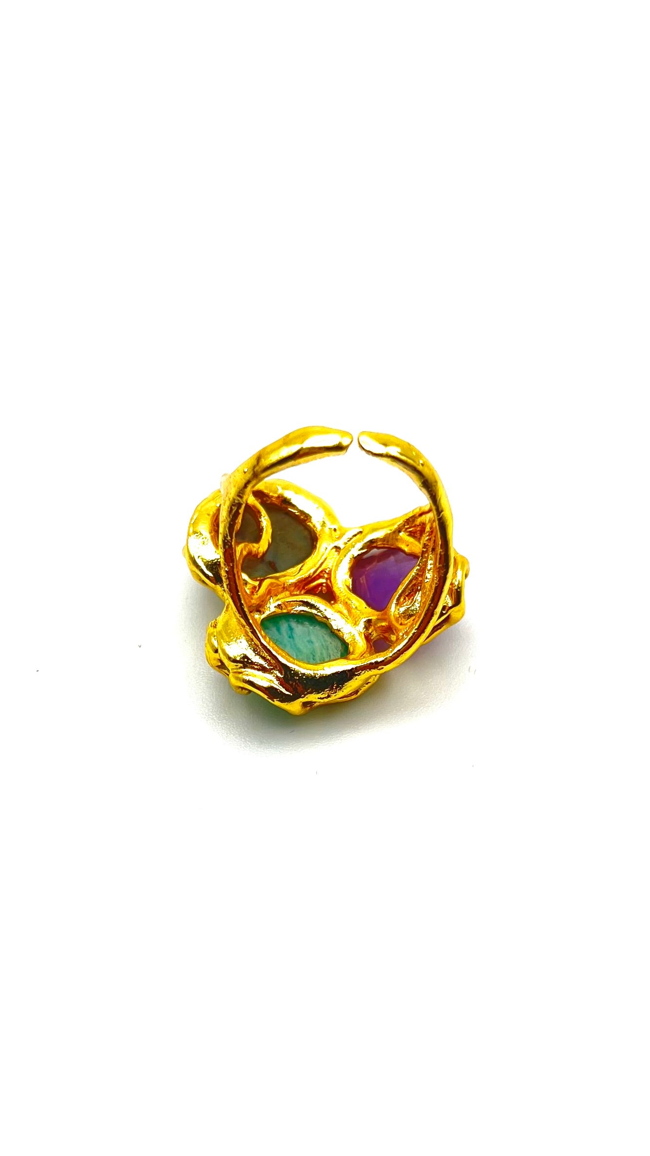 Mystic Trio- Gold- Plated Ring