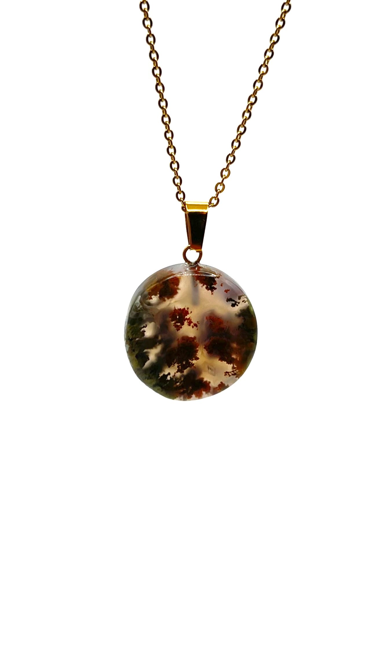 Nature's Forest- Dendritic Agate Pendant