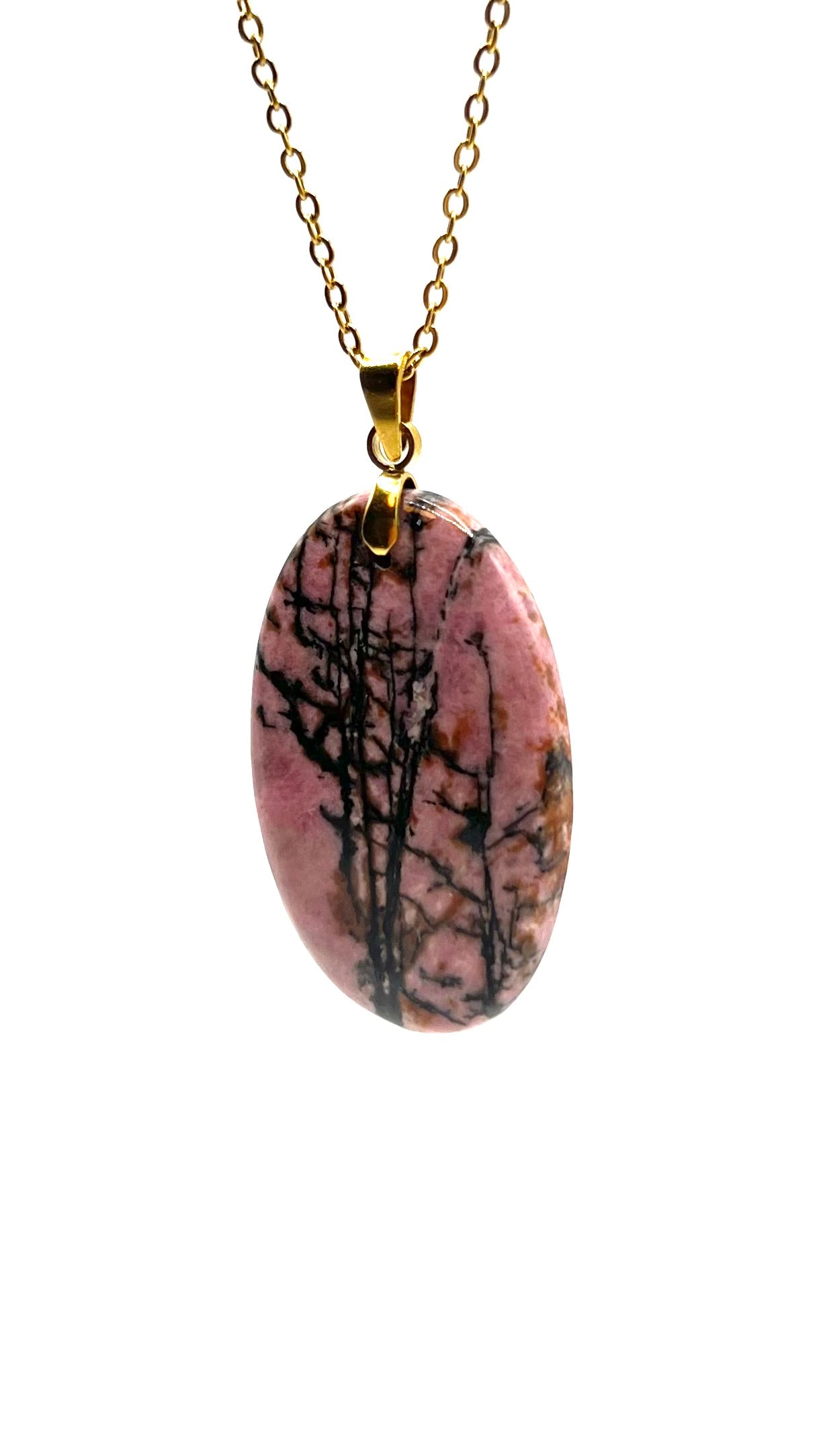 Amavia Rhodonite Oval Pendant