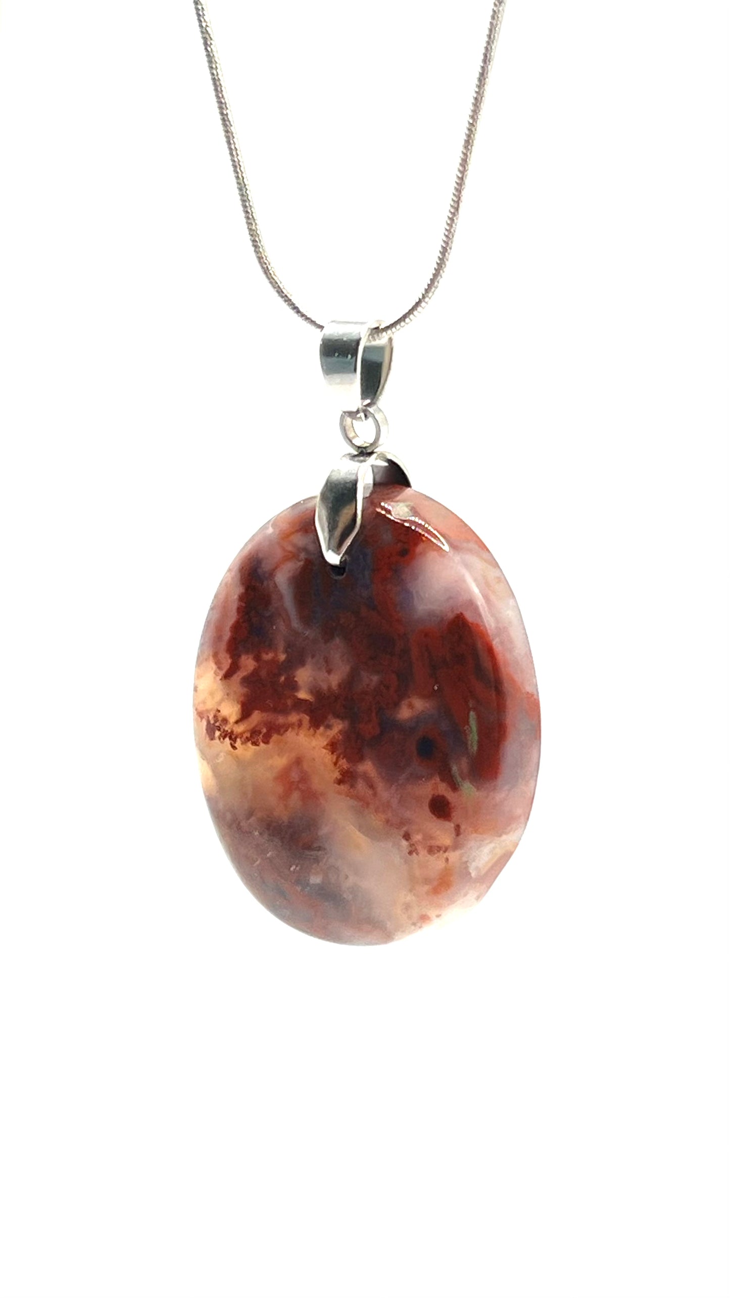 Nature's depth- Dendritic Agate Pendant