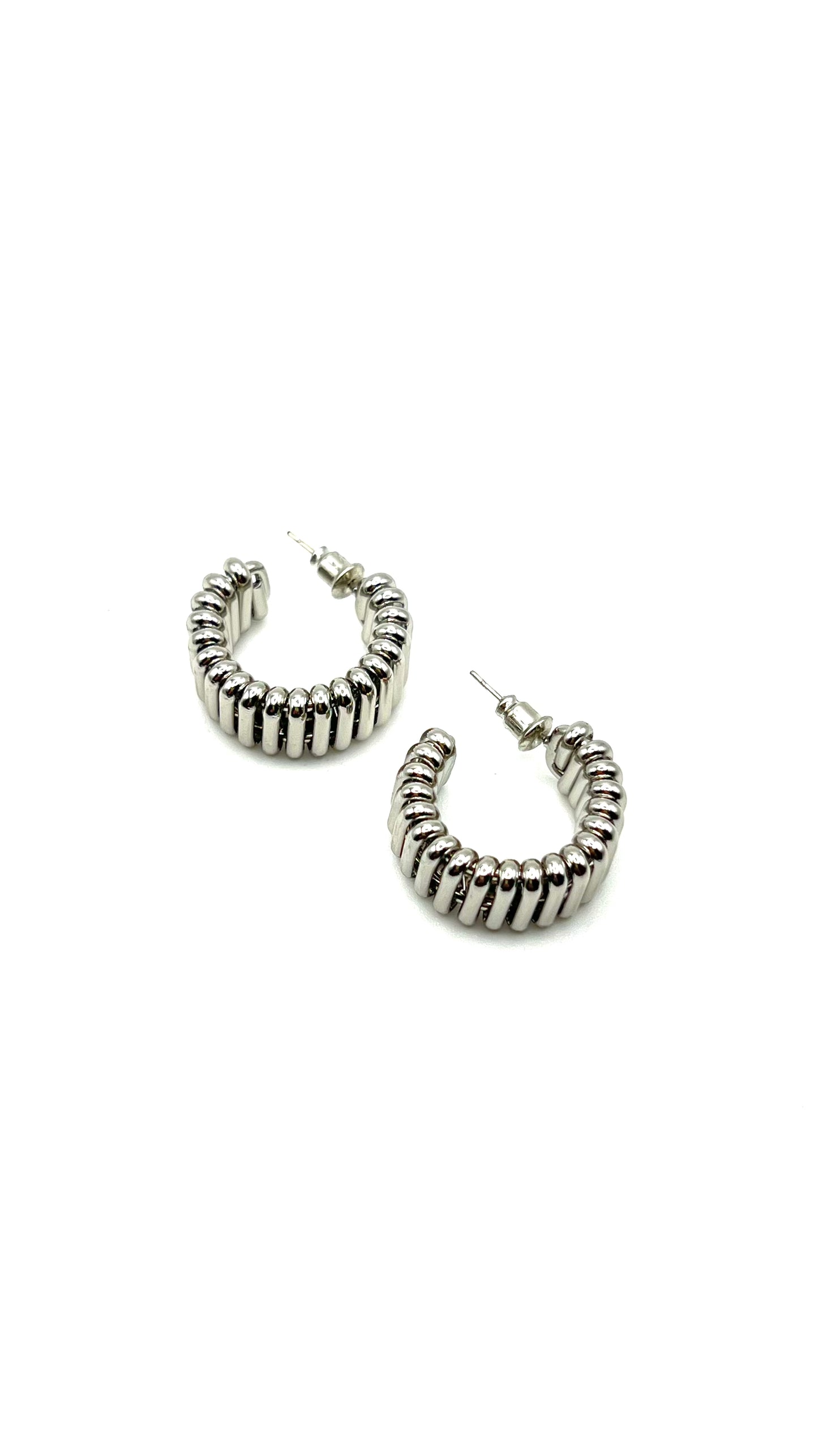 Nava Wave Hoop Earrings