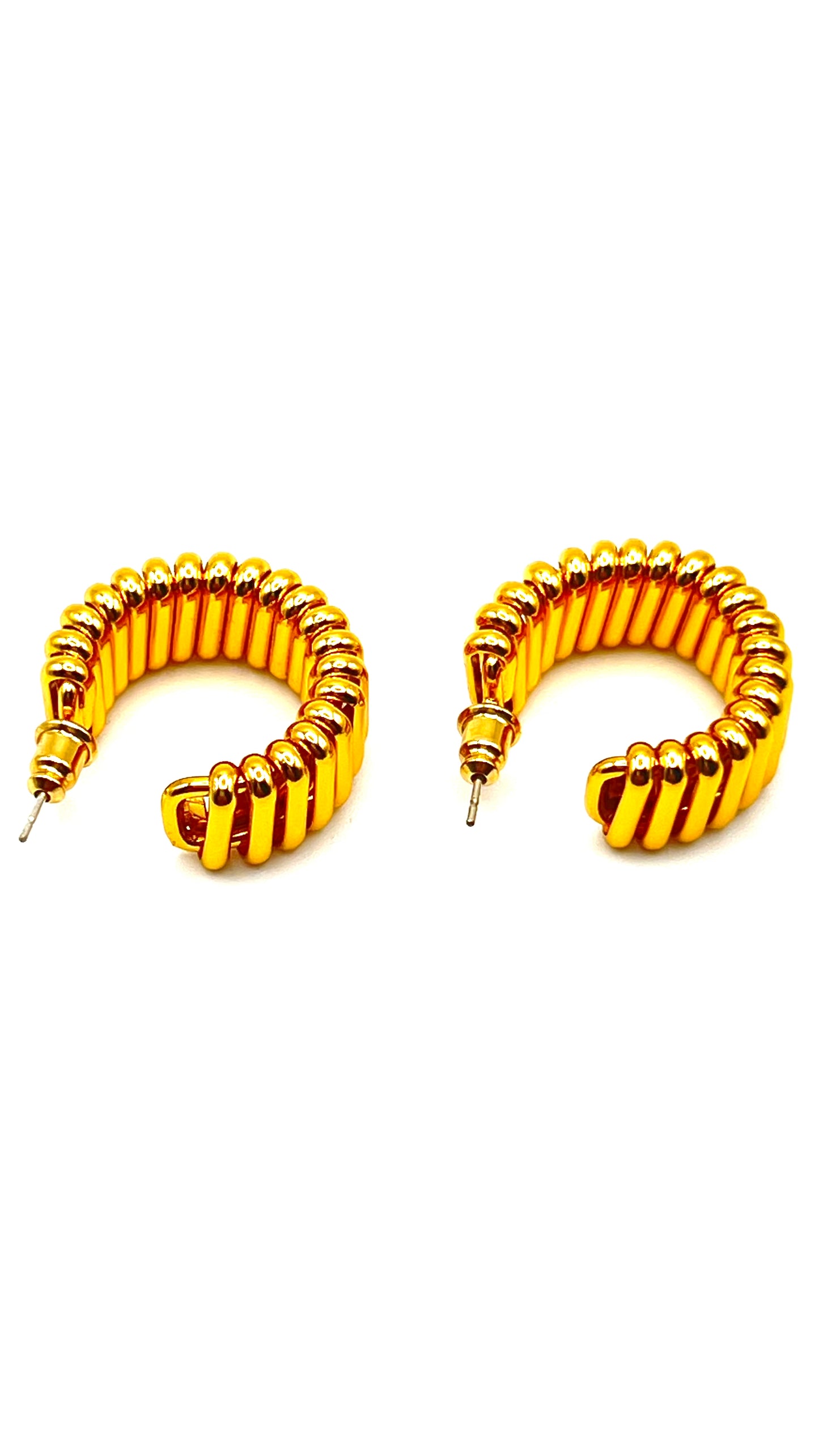Nava Wave Hoop Earrings