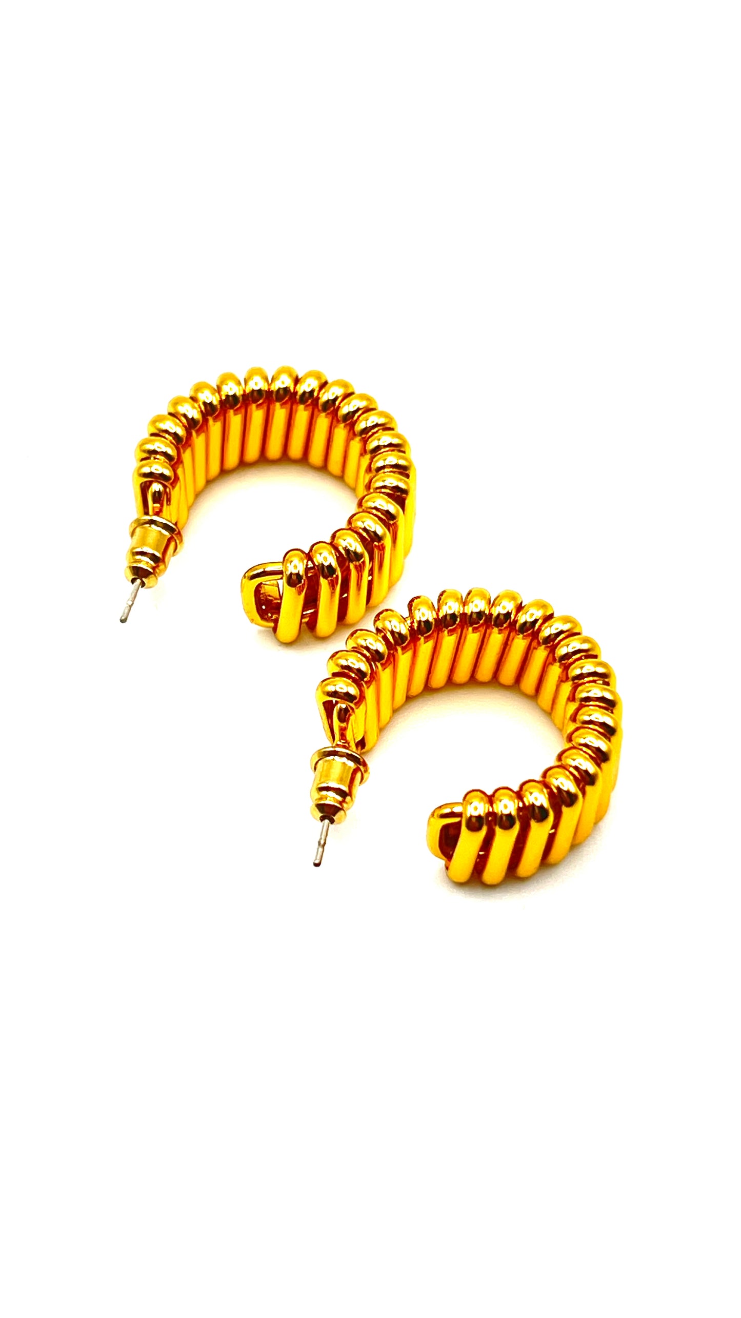 Nava Wave Hoop Earrings