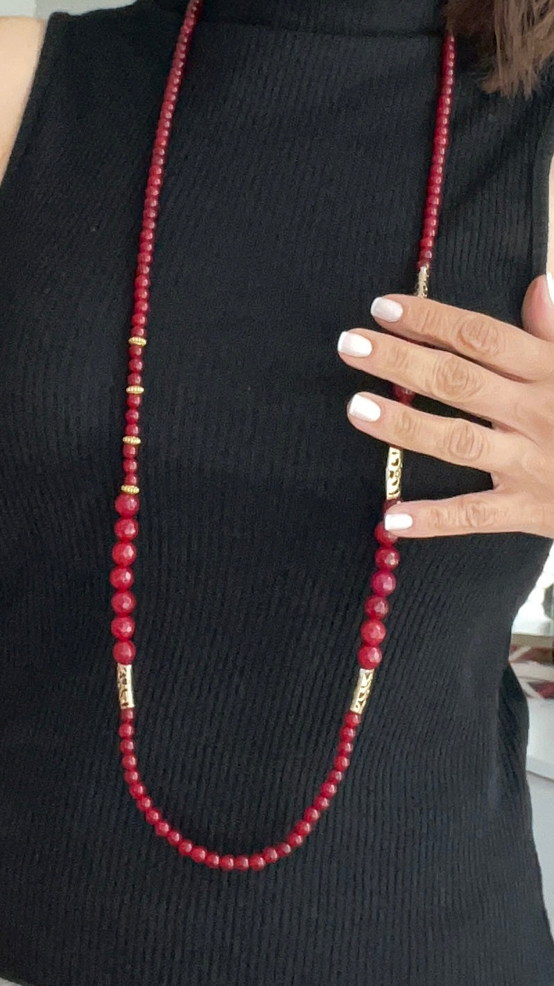 Fiery Agate Necklace