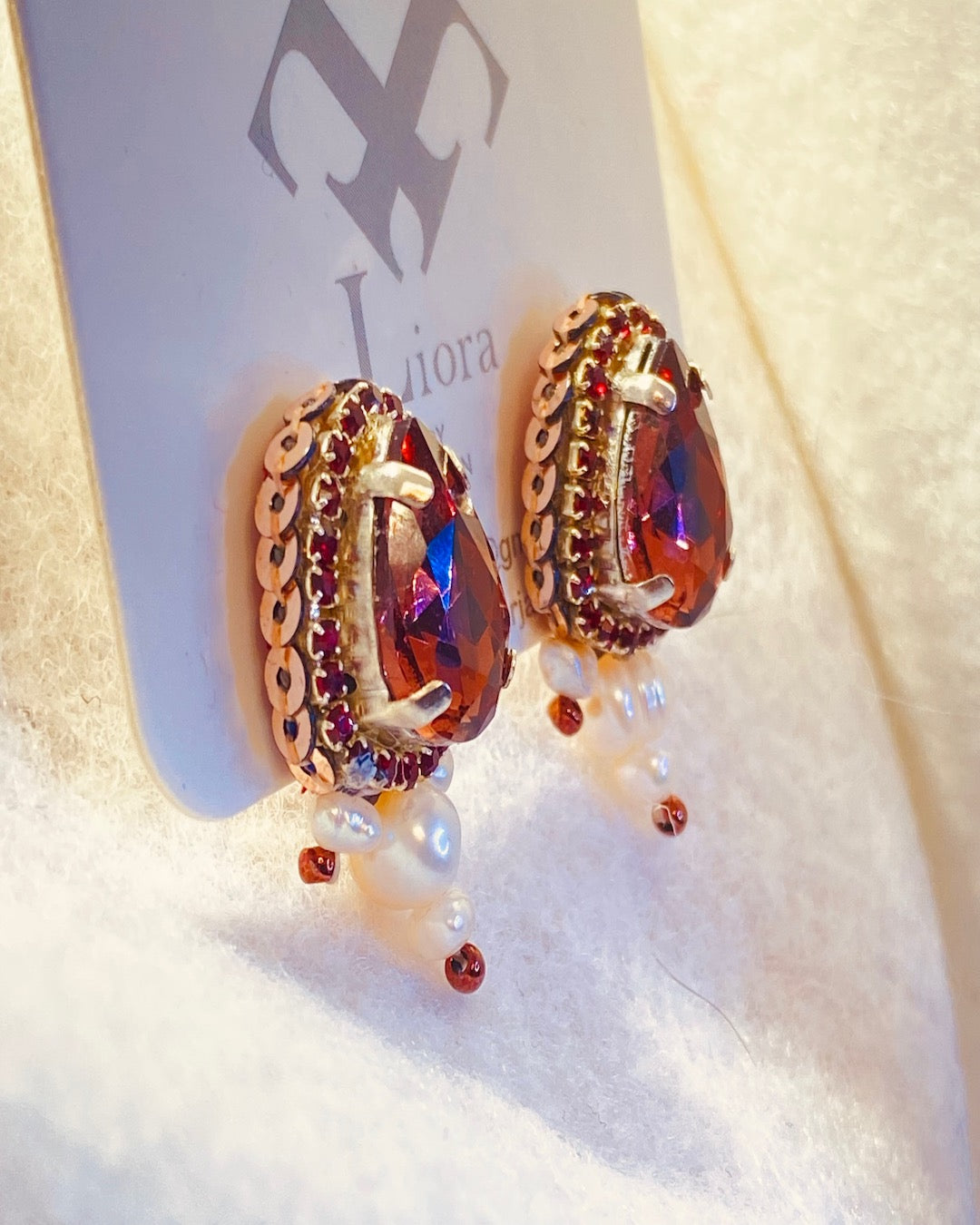 Rose Bronze Glow Earrings