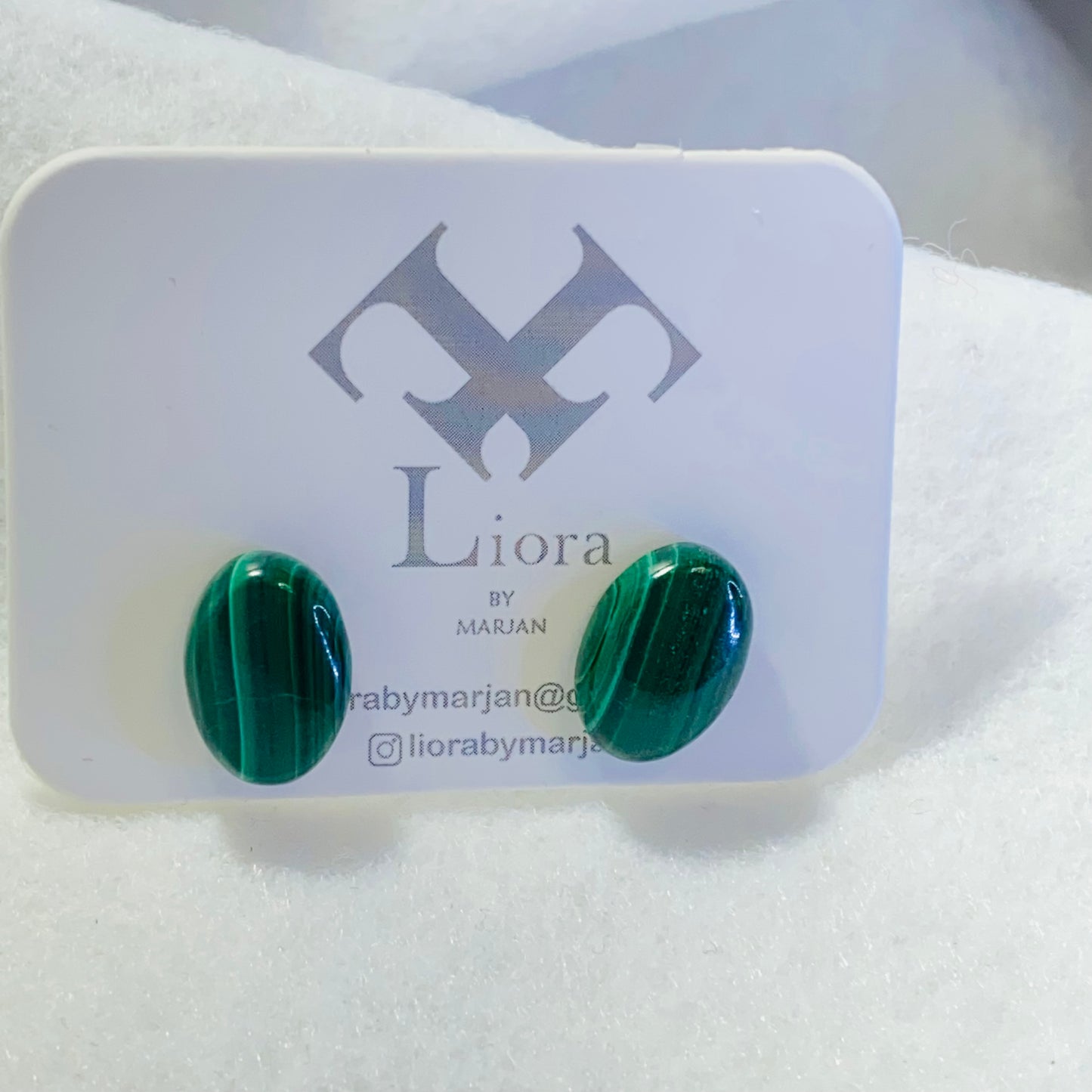 Emerald Waves Malachite Earrings