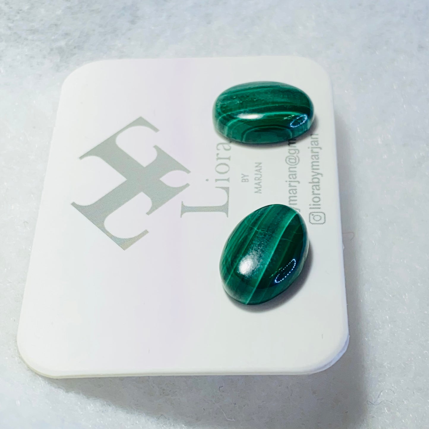 Emerald Waves Malachite Earrings