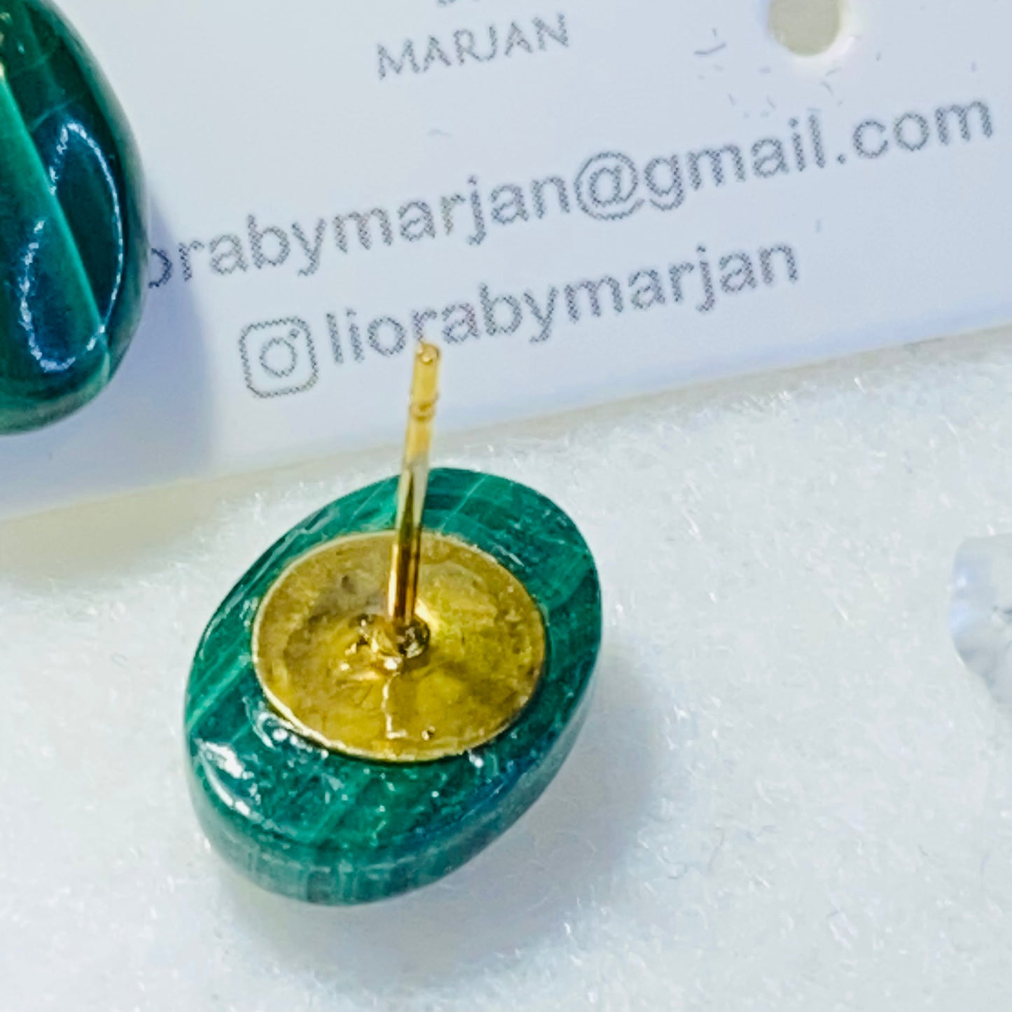 Emerald Waves Malachite Earrings