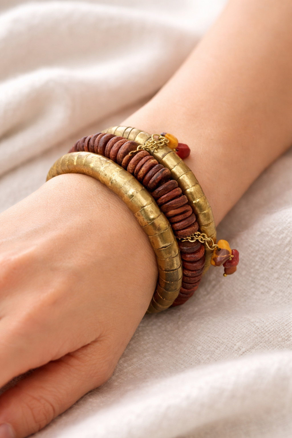 Terra Glow Wrap Bracelet