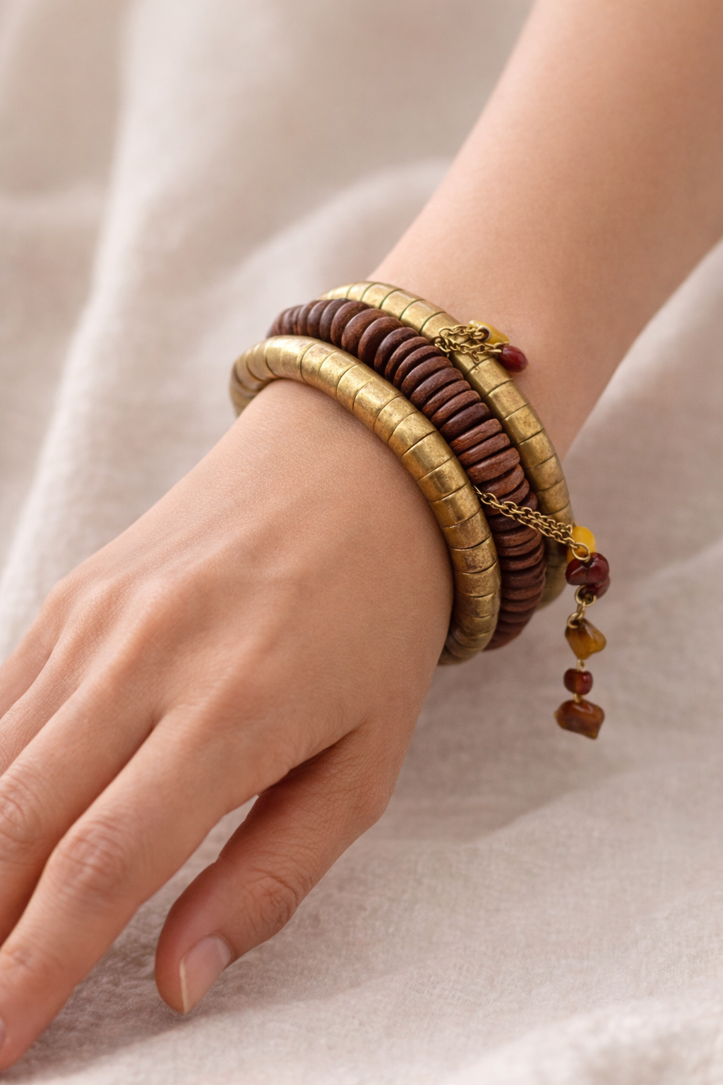 Terra Glow Wrap Bracelet
