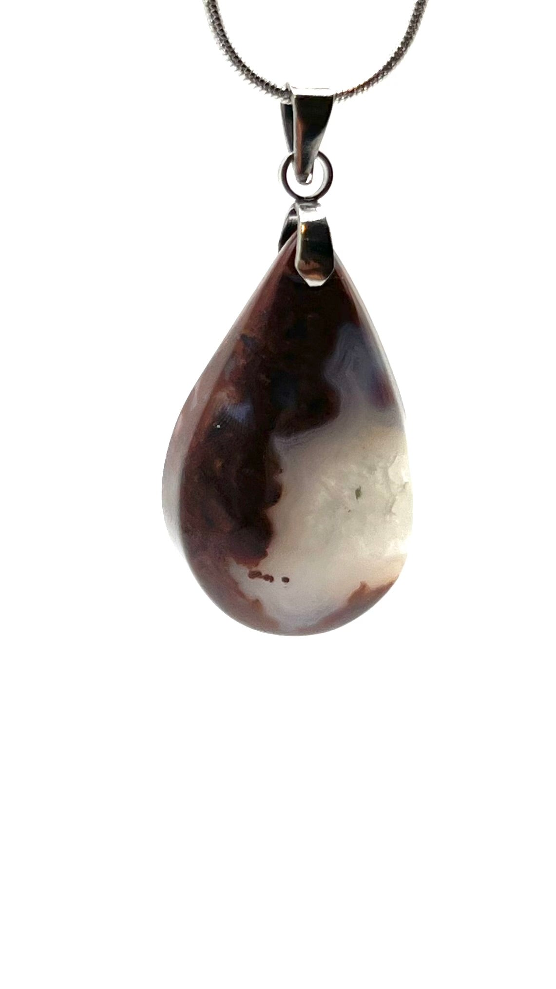 Nature's Tear- Dendritic Agate Pendant