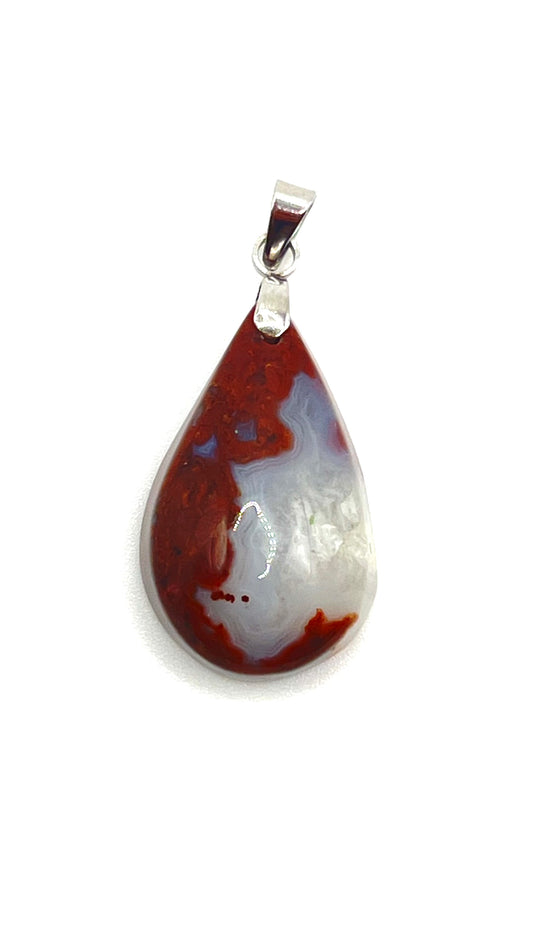 Nature's Tear- Dendritic Agate Pendant