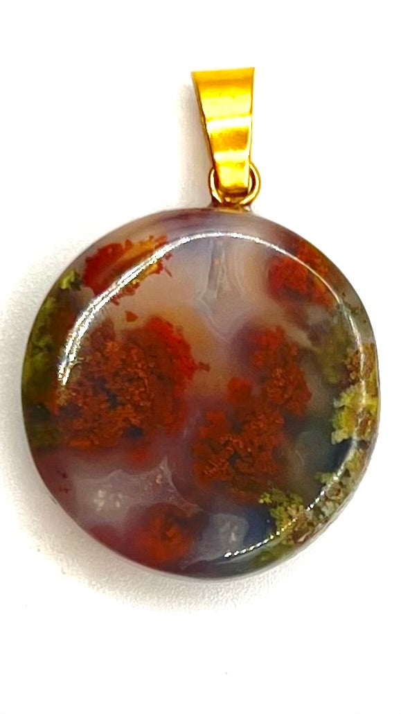 Nature's Forest- Dendritic Agate Pendant