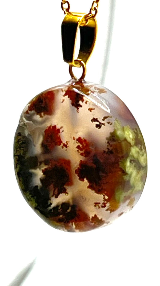 Nature's Forest- Dendritic Agate Pendant