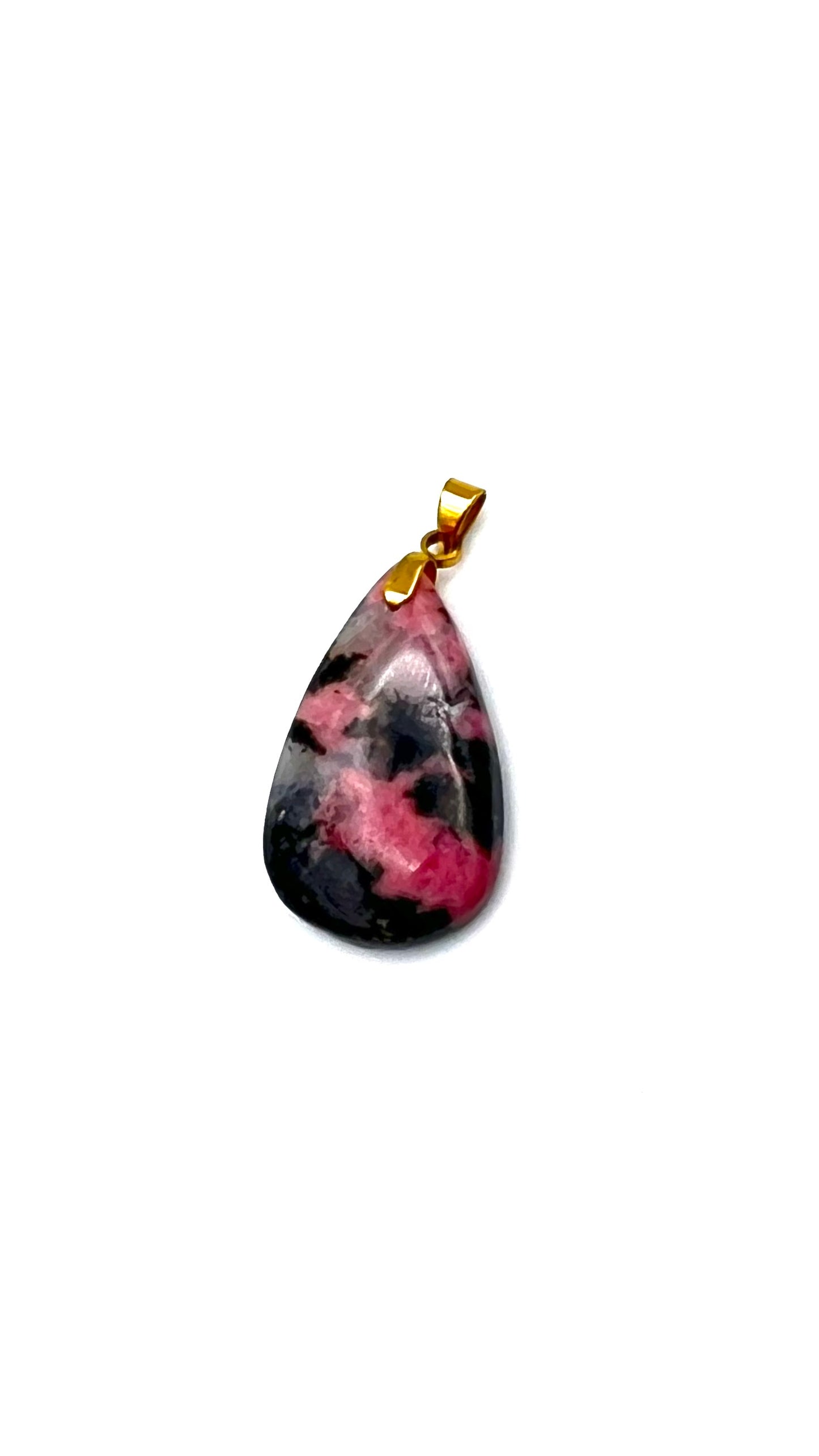 Amavia Rhodonite Teardrop Pendant