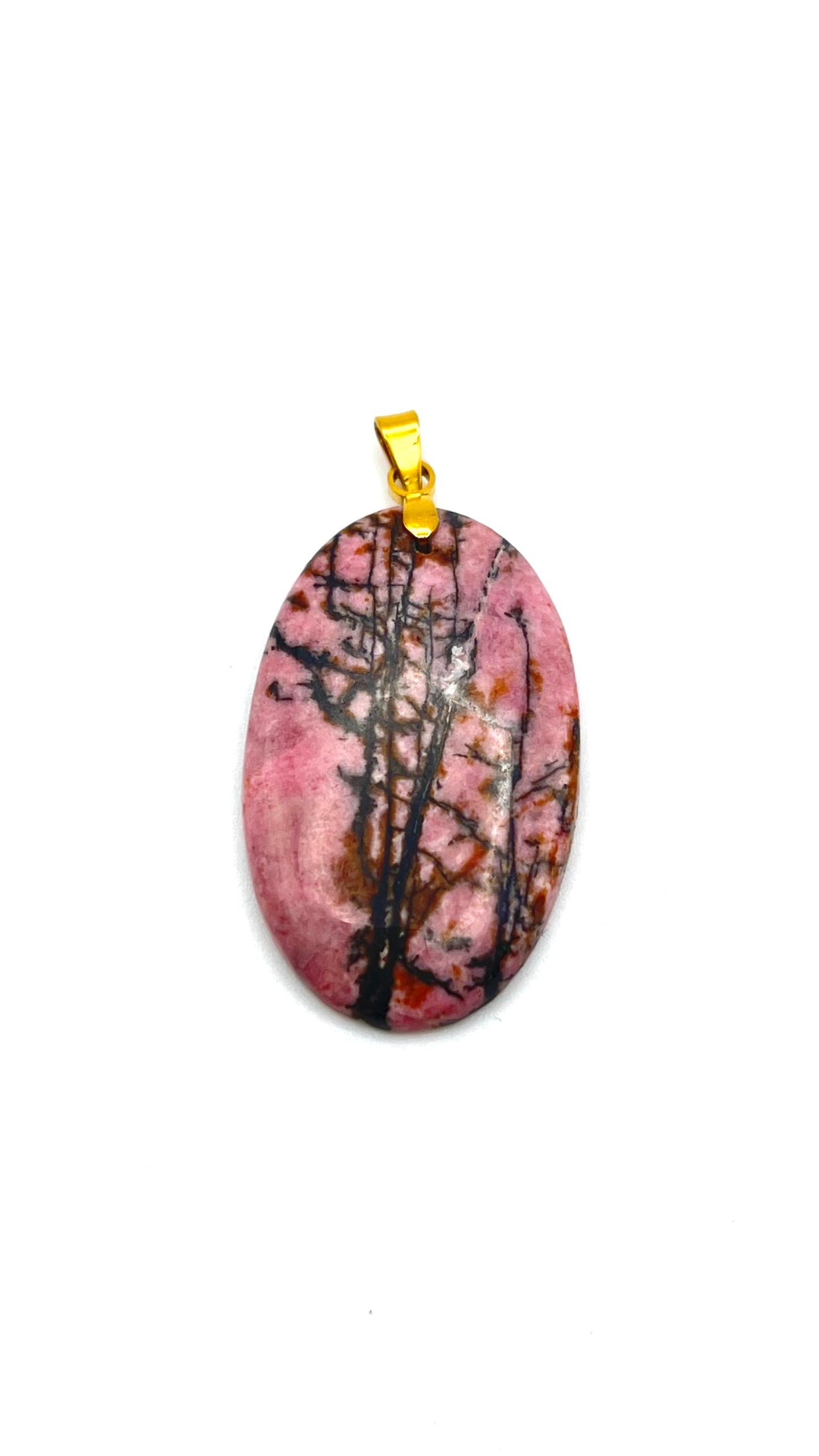 Amavia Rhodonite Oval Pendant