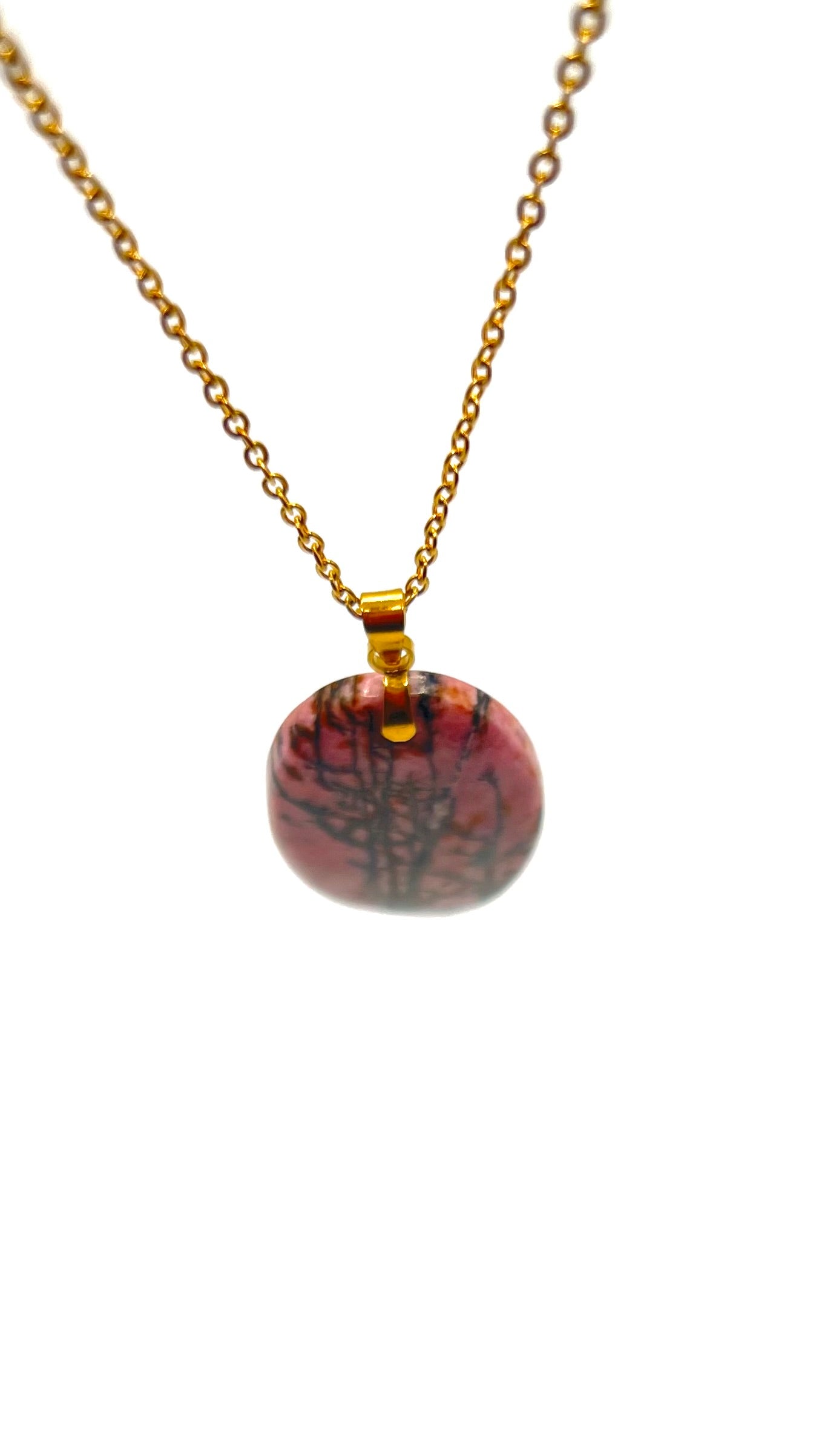 Amavia Rhodonite Oval Pendant