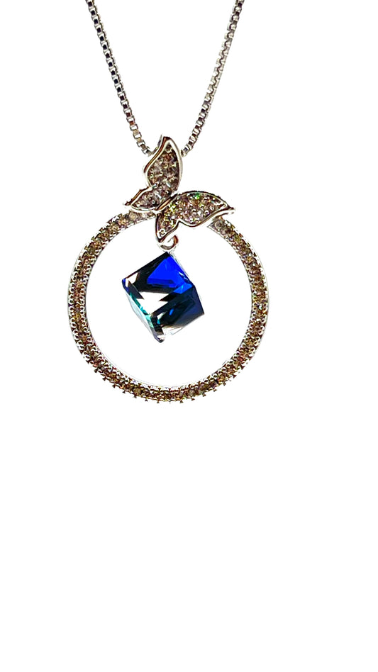 Butterfly Geometry - Whitin The Ring Necklace