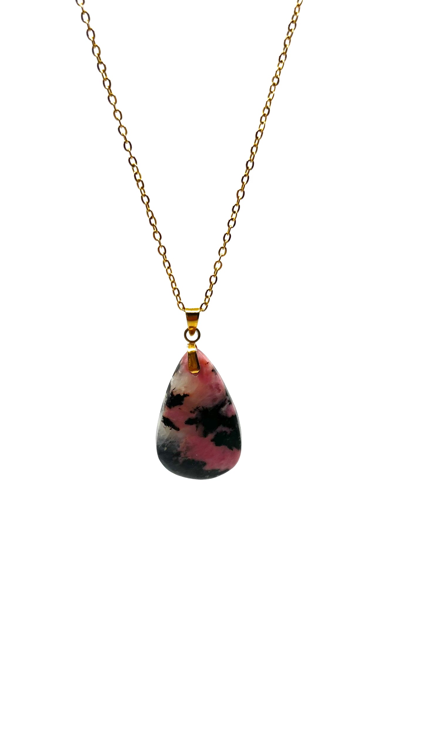 Amavia Rhodonite Teardrop Pendant