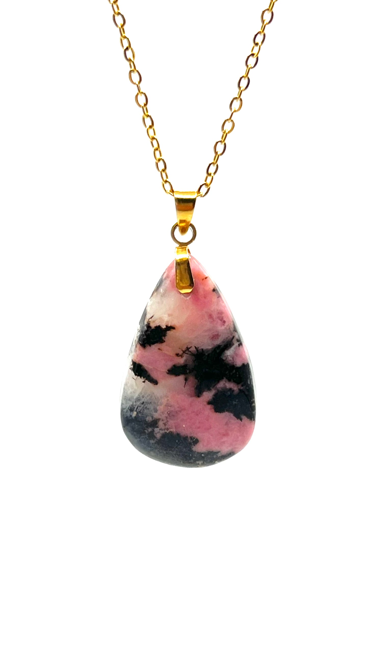 Amavia Rhodonite Teardrop Pendant