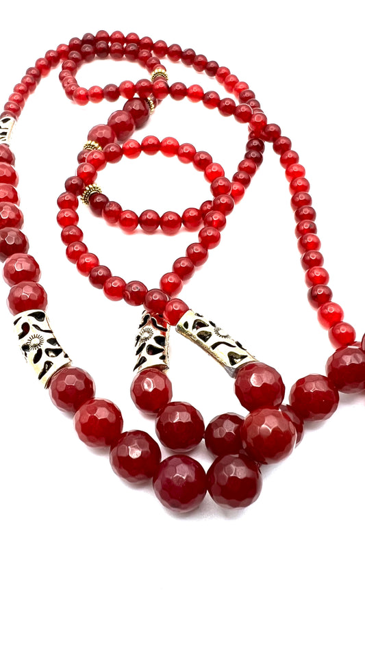 Fiery Agate Necklace
