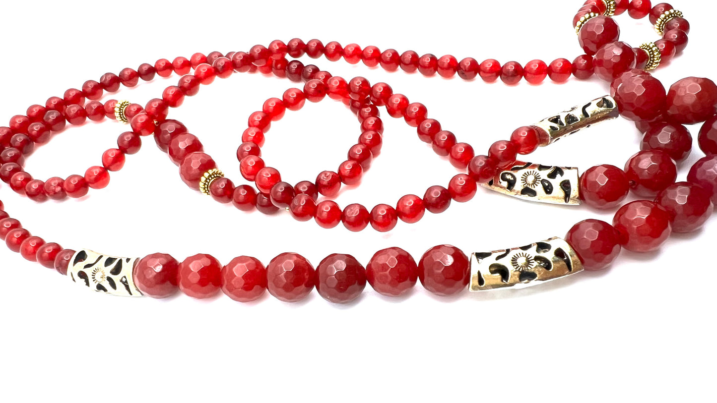 Fiery Agate Necklace