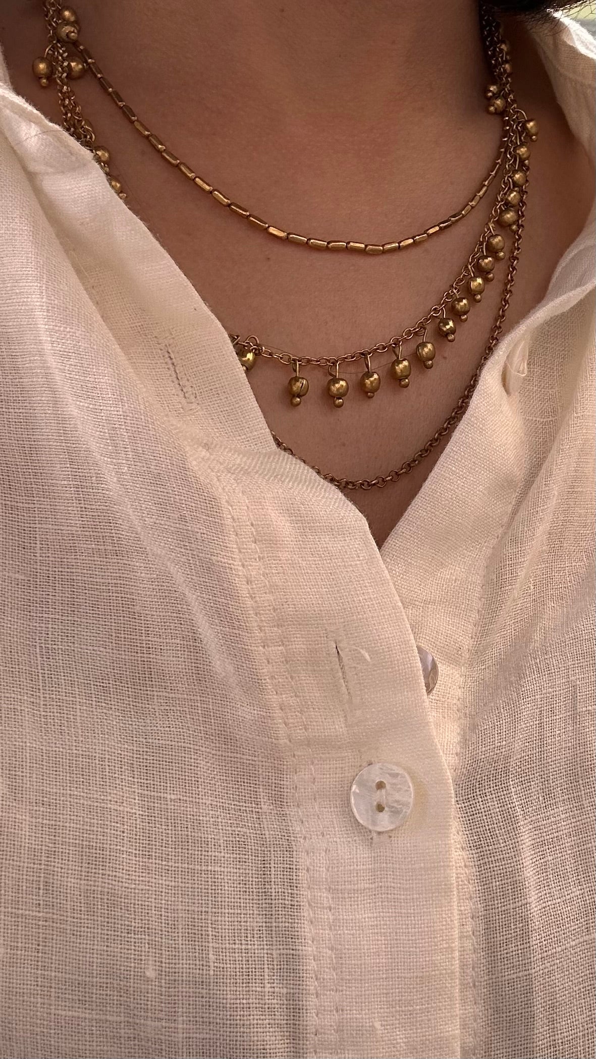 Row Brass Beauty Necklace
