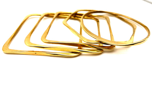 Golden Edge Bangles
