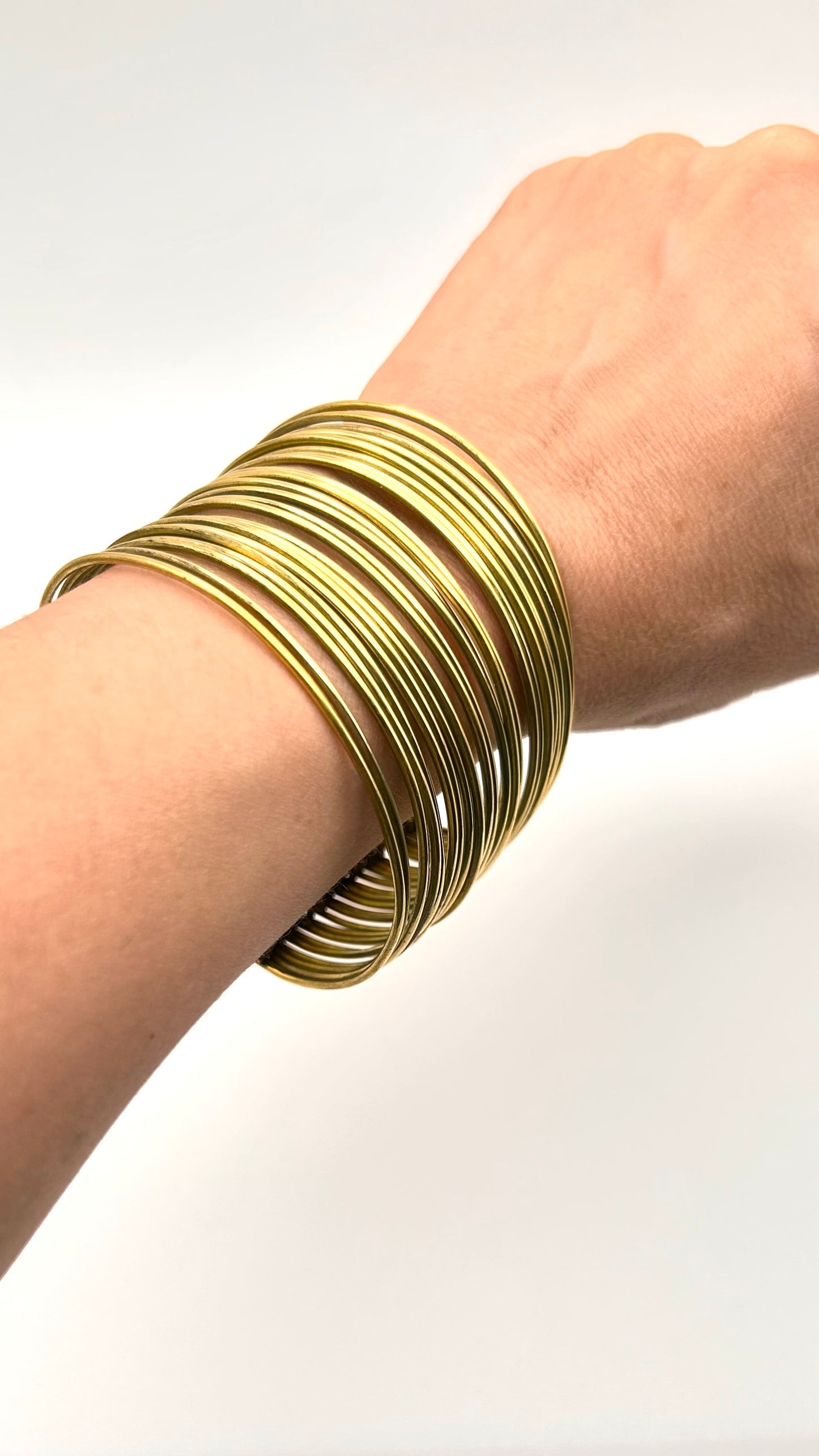 Golden Wire Stacked Cuff
