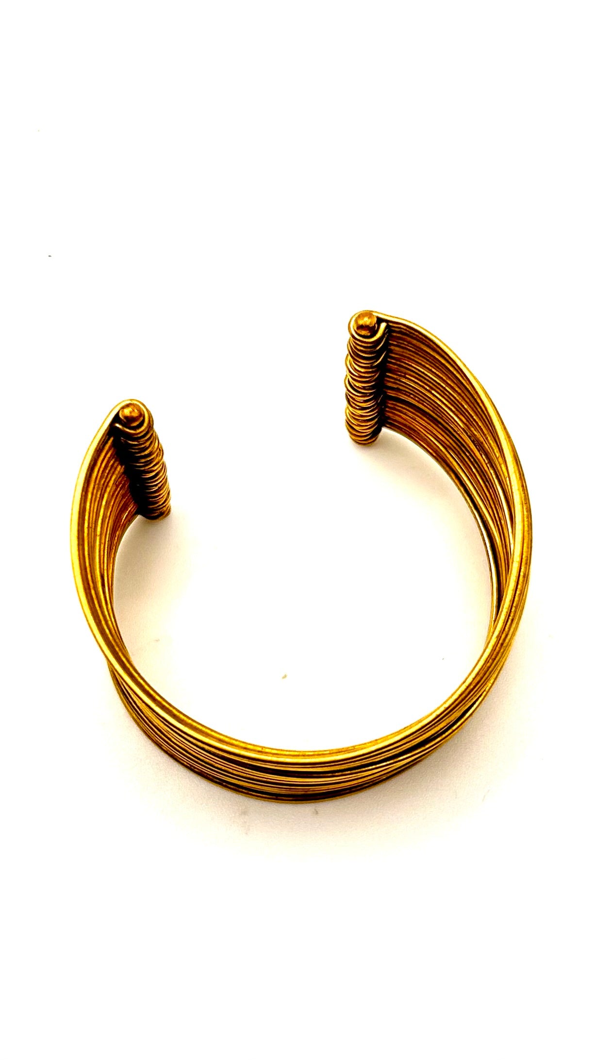 Golden Wire Stacked Cuff