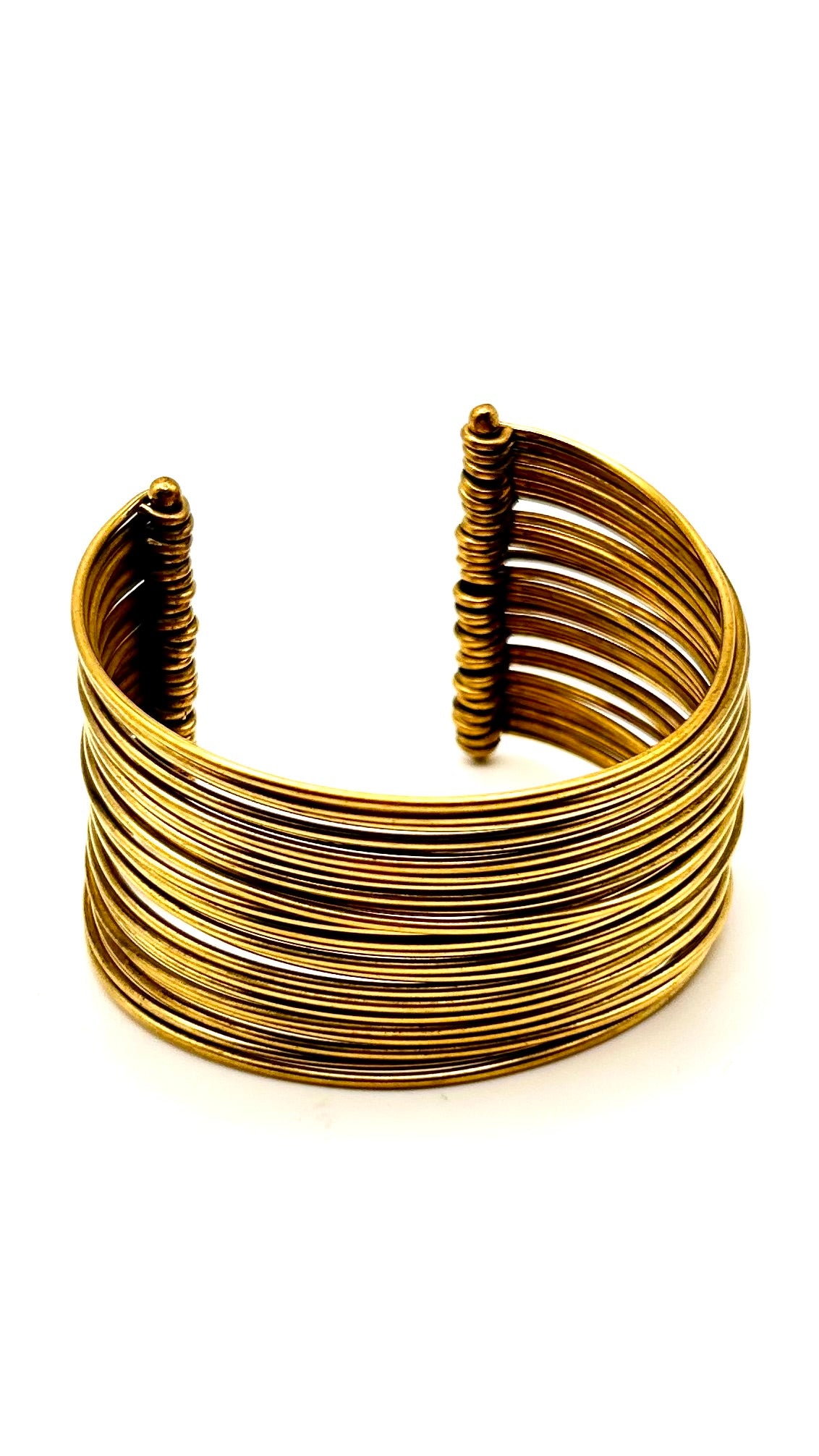 Golden Wire Stacked Cuff