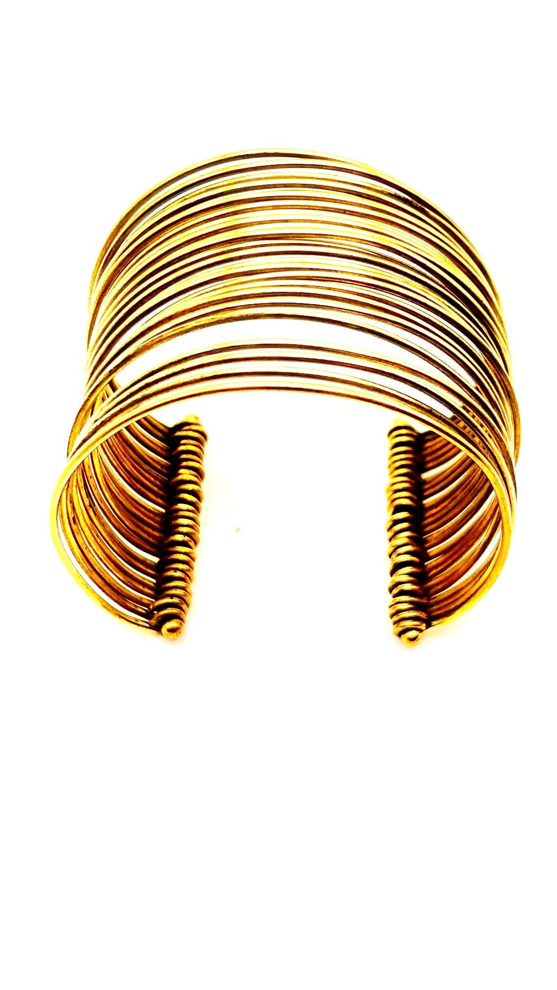 Golden Wire Stacked Cuff
