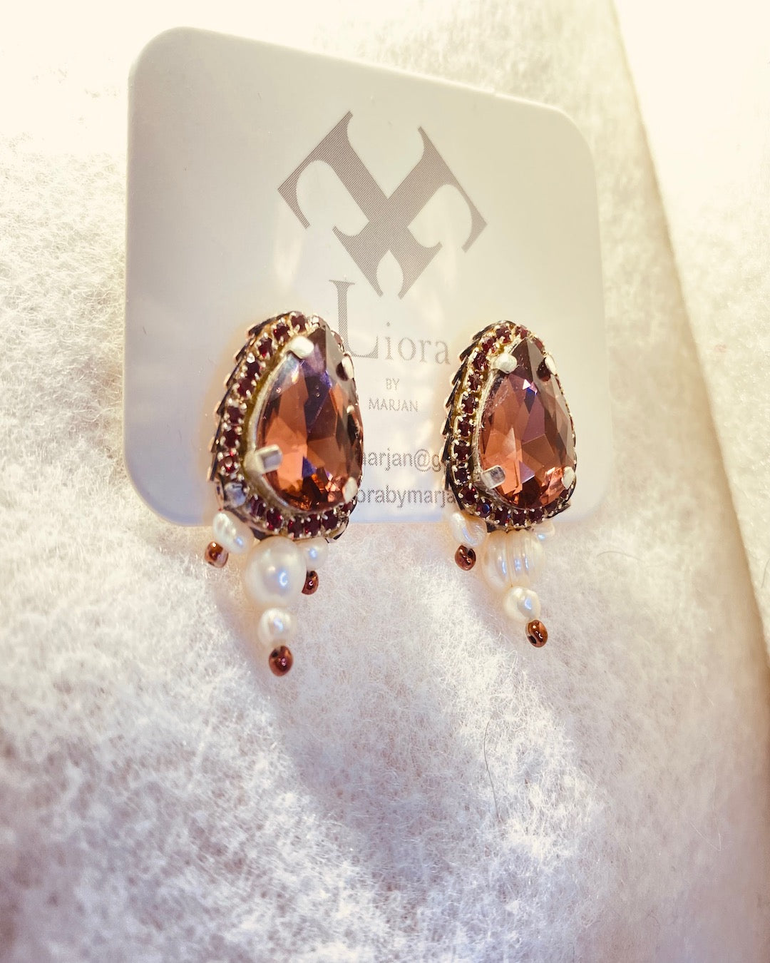 Rose Bronze Glow Earrings