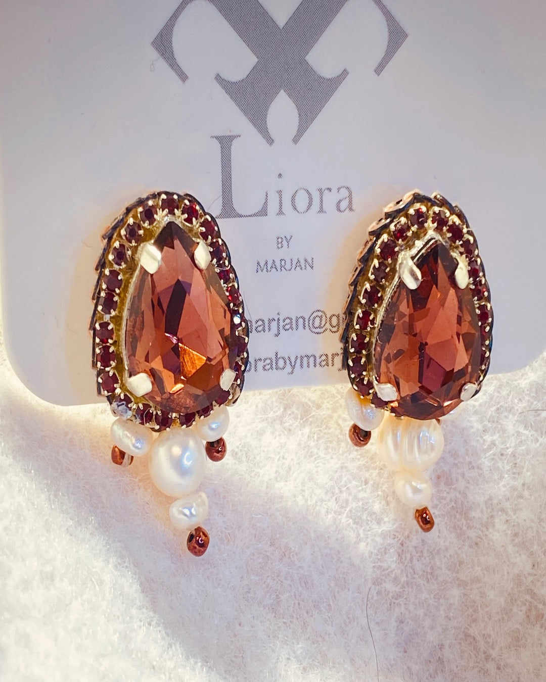 Rose Bronze Glow Earrings