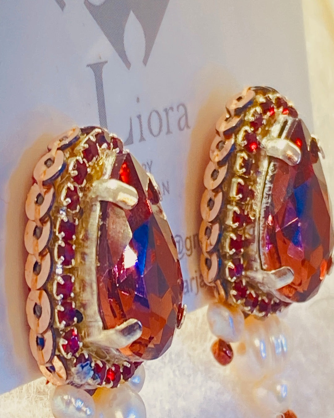 Rose Bronze Glow Earrings