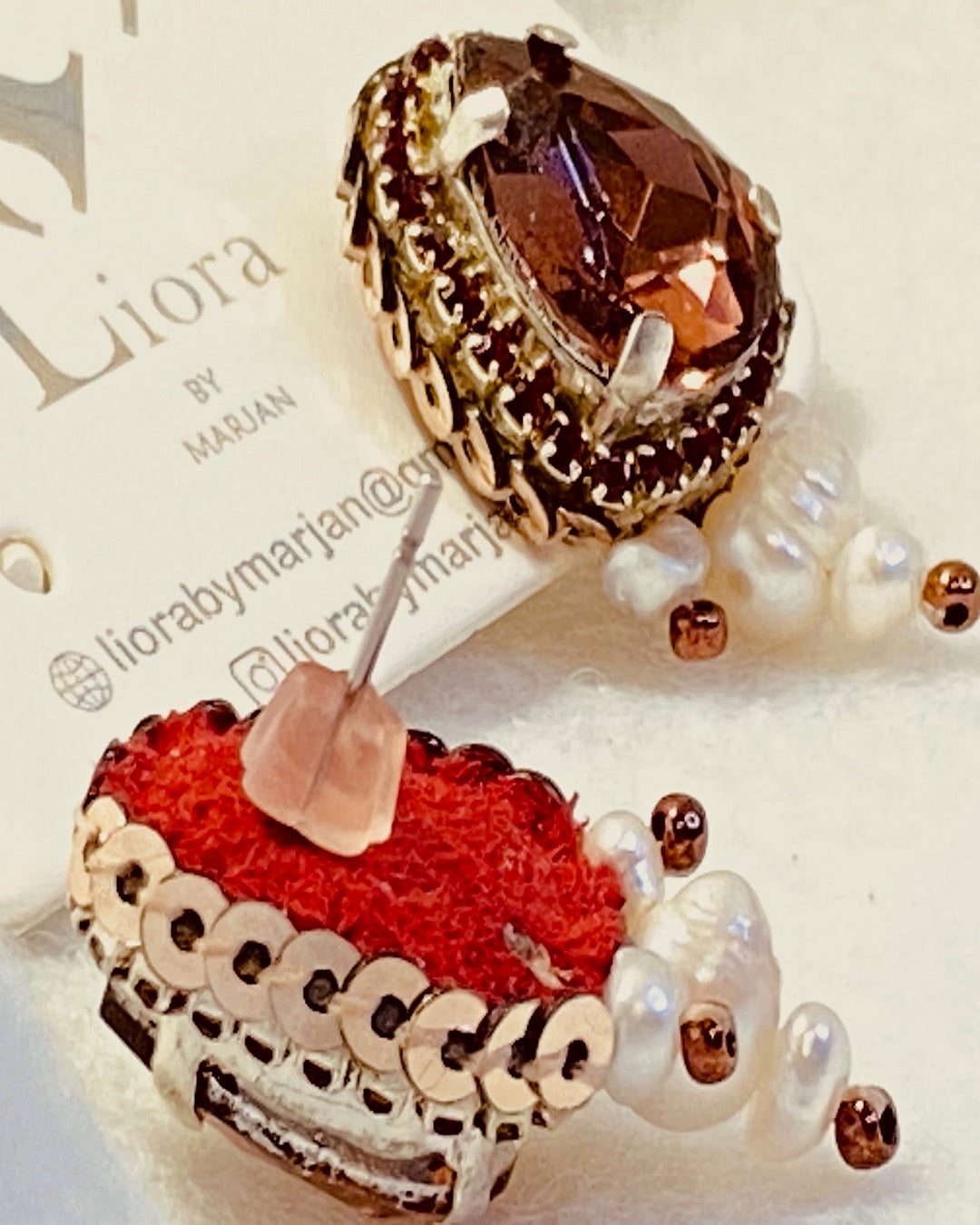 Rose Bronze Glow Earrings