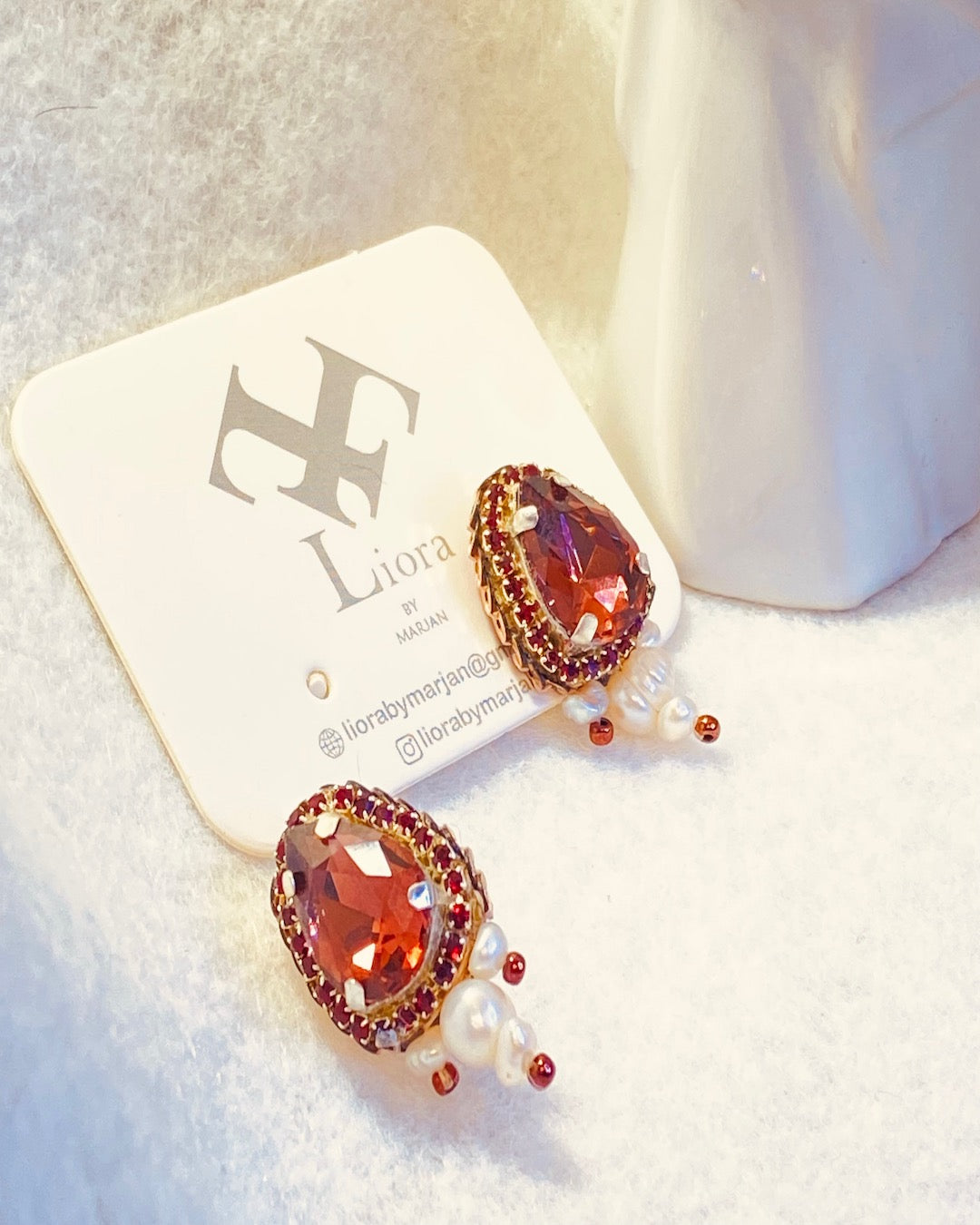 Rose Bronze Glow Earrings