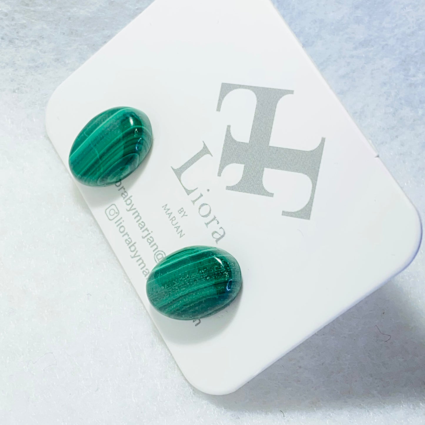 Emerald Waves Malachite Earrings