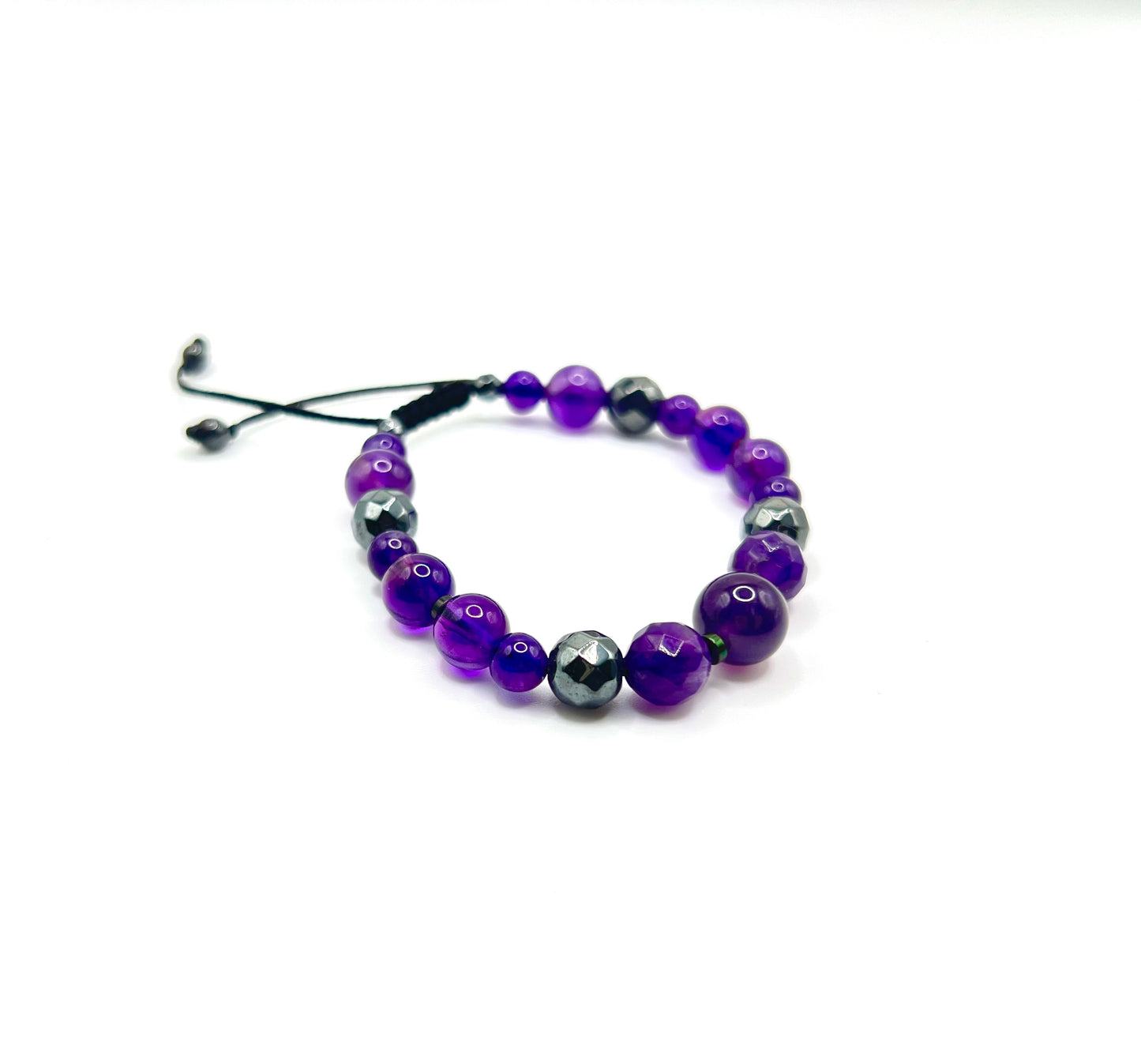 Violet Shield - Brazilian Amethyst & Hematite Bracelet
