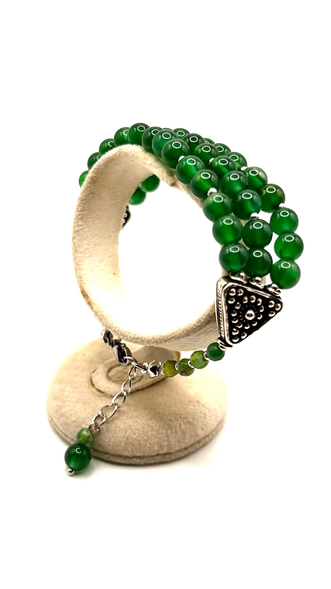 Elaria Green Agate Bracelet