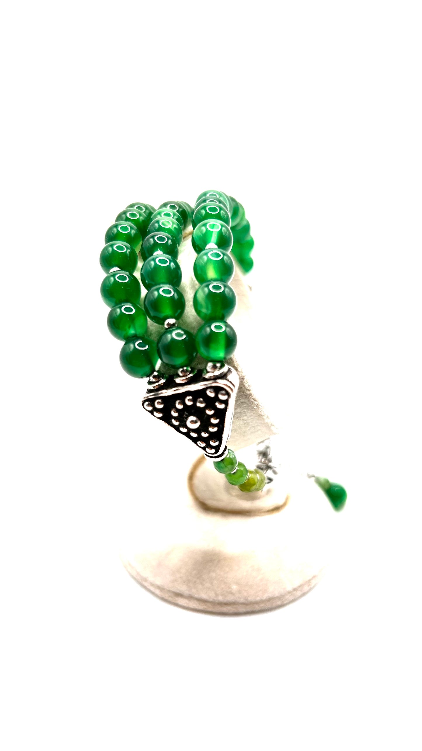 Elaria Green Agate Bracelet