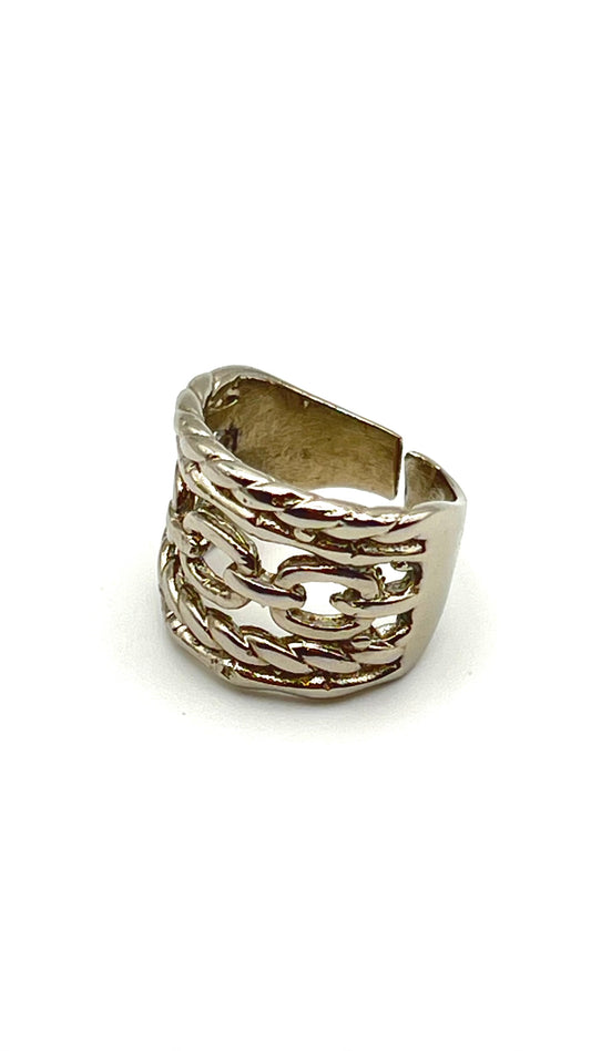 Sarai- The Crowned  Curve Ring