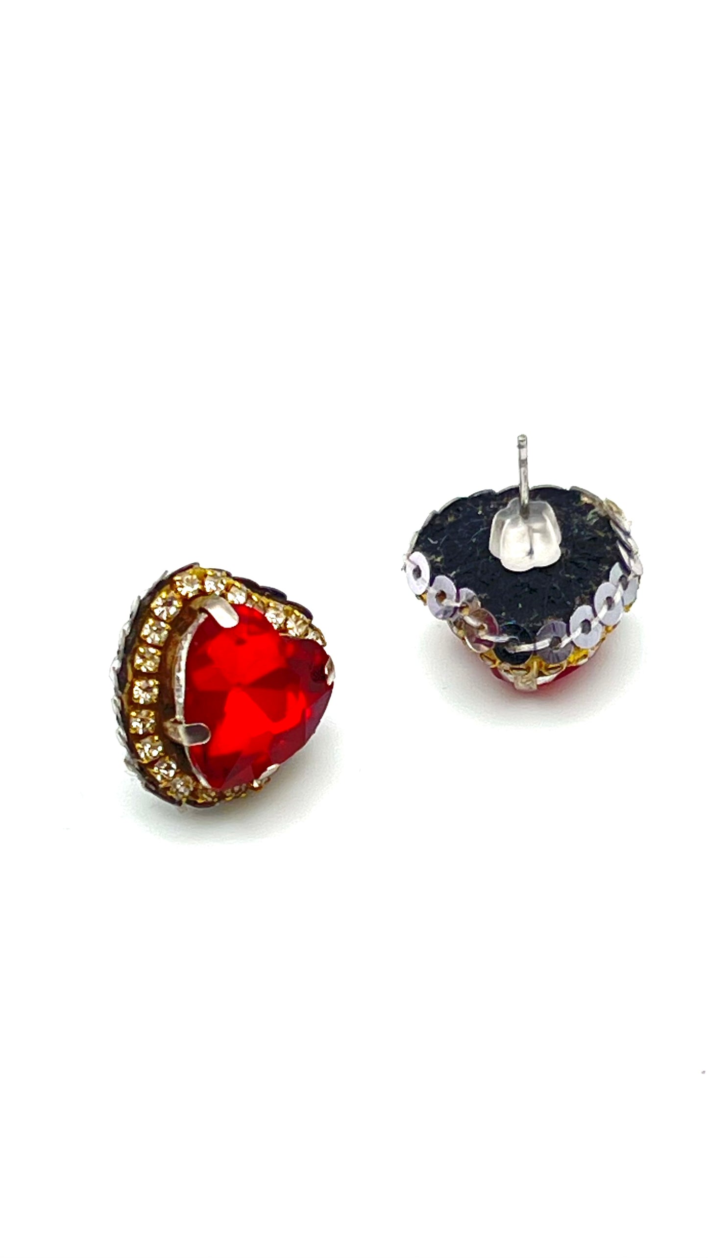 Scarlet Handmade Heart Earrings