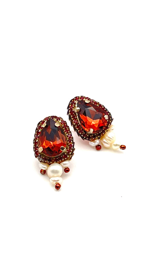Rose Bronze Glow Earrings