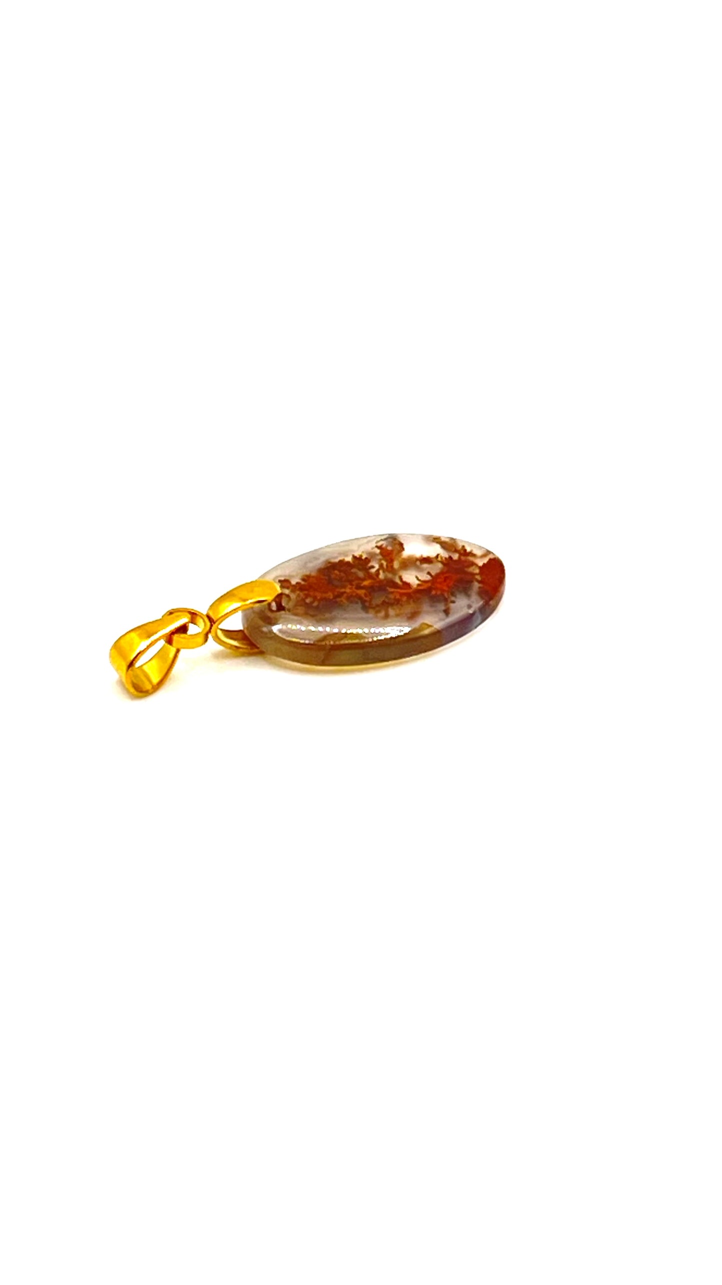 Rustic Dendritic Agate Pendant