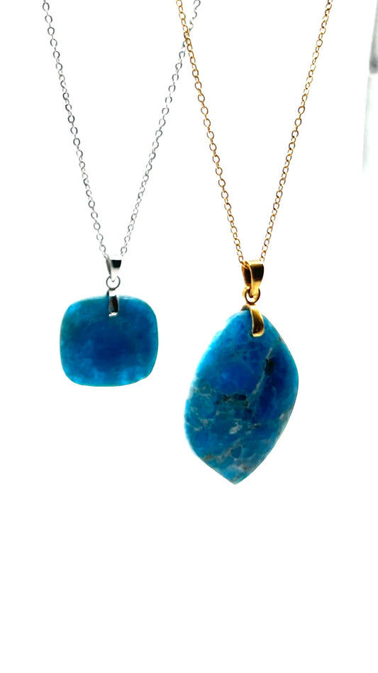 Ocean Glow- Apatite Necklace