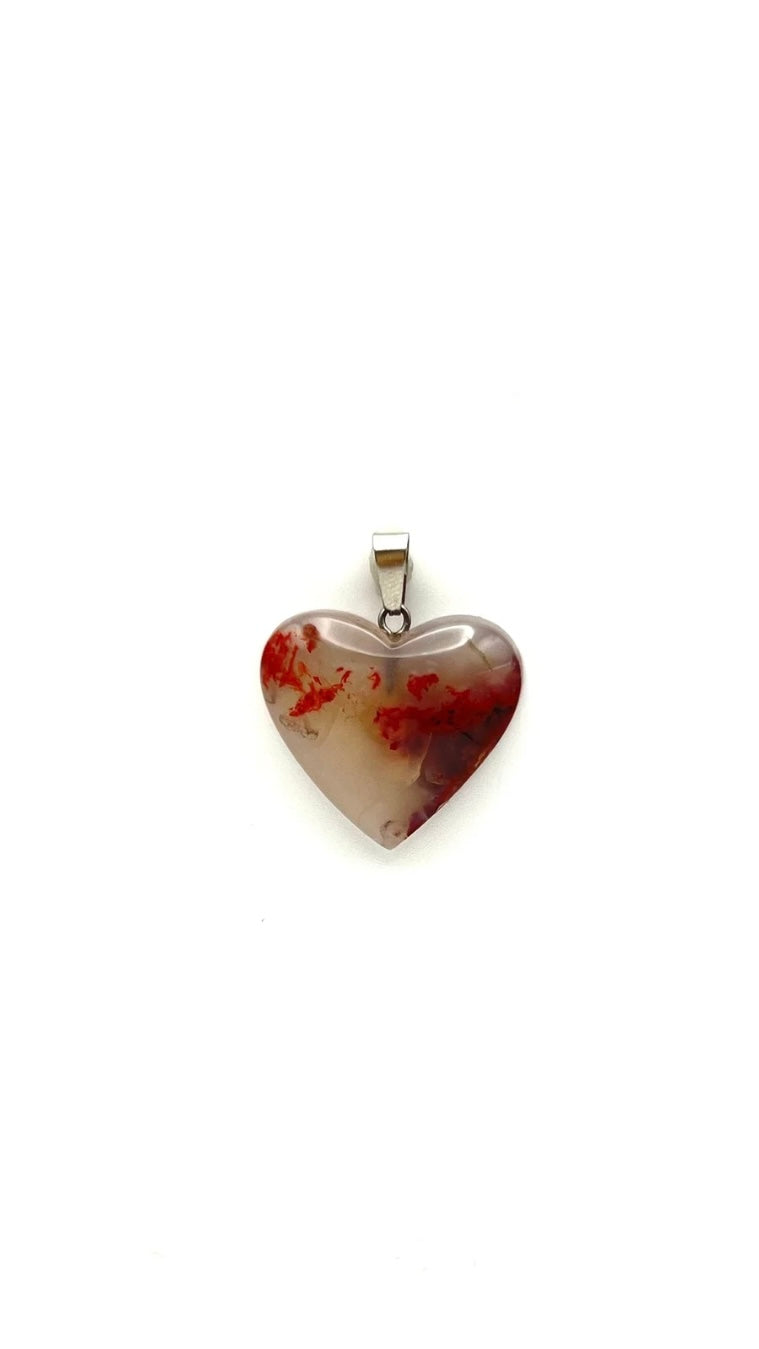 Nature's Heart - Dendritic agate Pendant